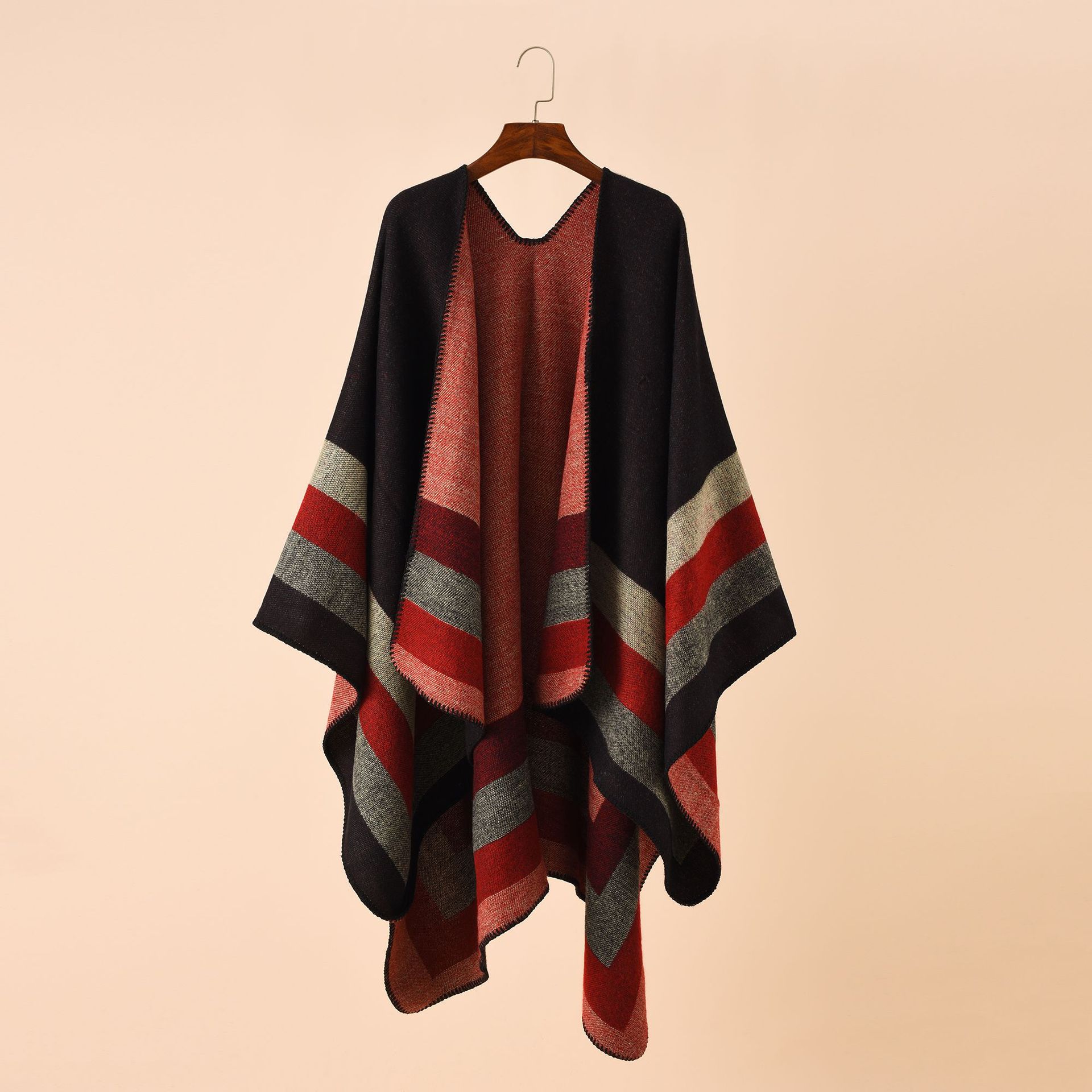 Shawl Wrap Winter - Новинка 2024, модное зимнее теплое пончо