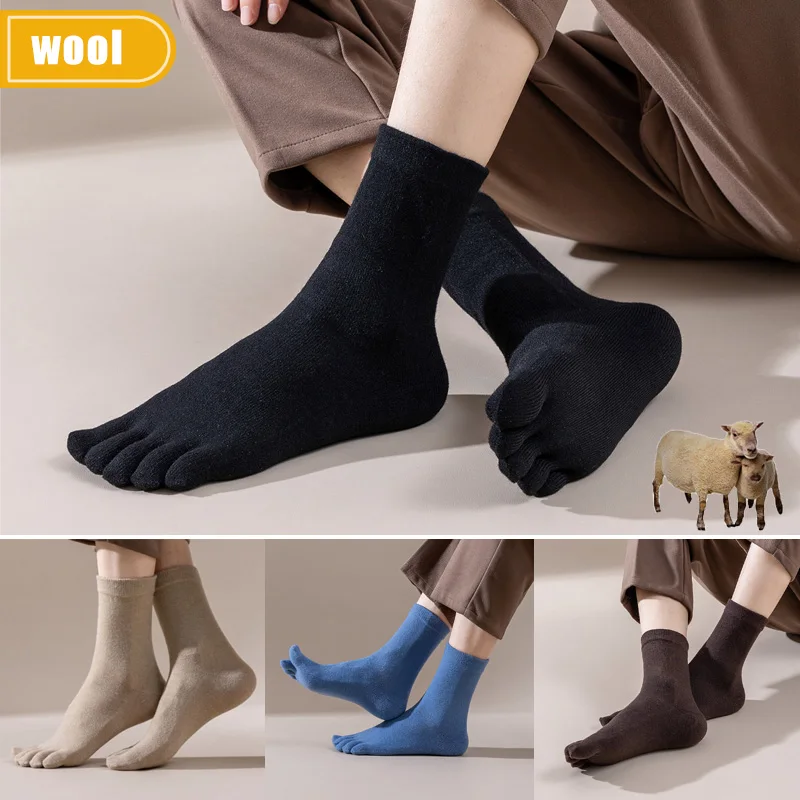 Thermal Sock Wool - Мужские шерстяные носки с пятью пальцами,