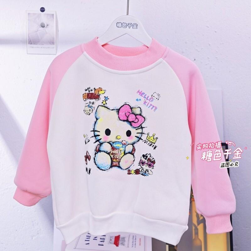 Sherpa Hoodie Fleece - Sanrio Hello Kitty флисовая толстовка с