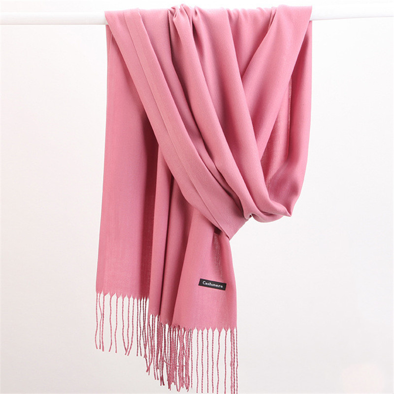 Cashmere Pashmina Wrap - Модный однотонный женский шарф 2023, зимние