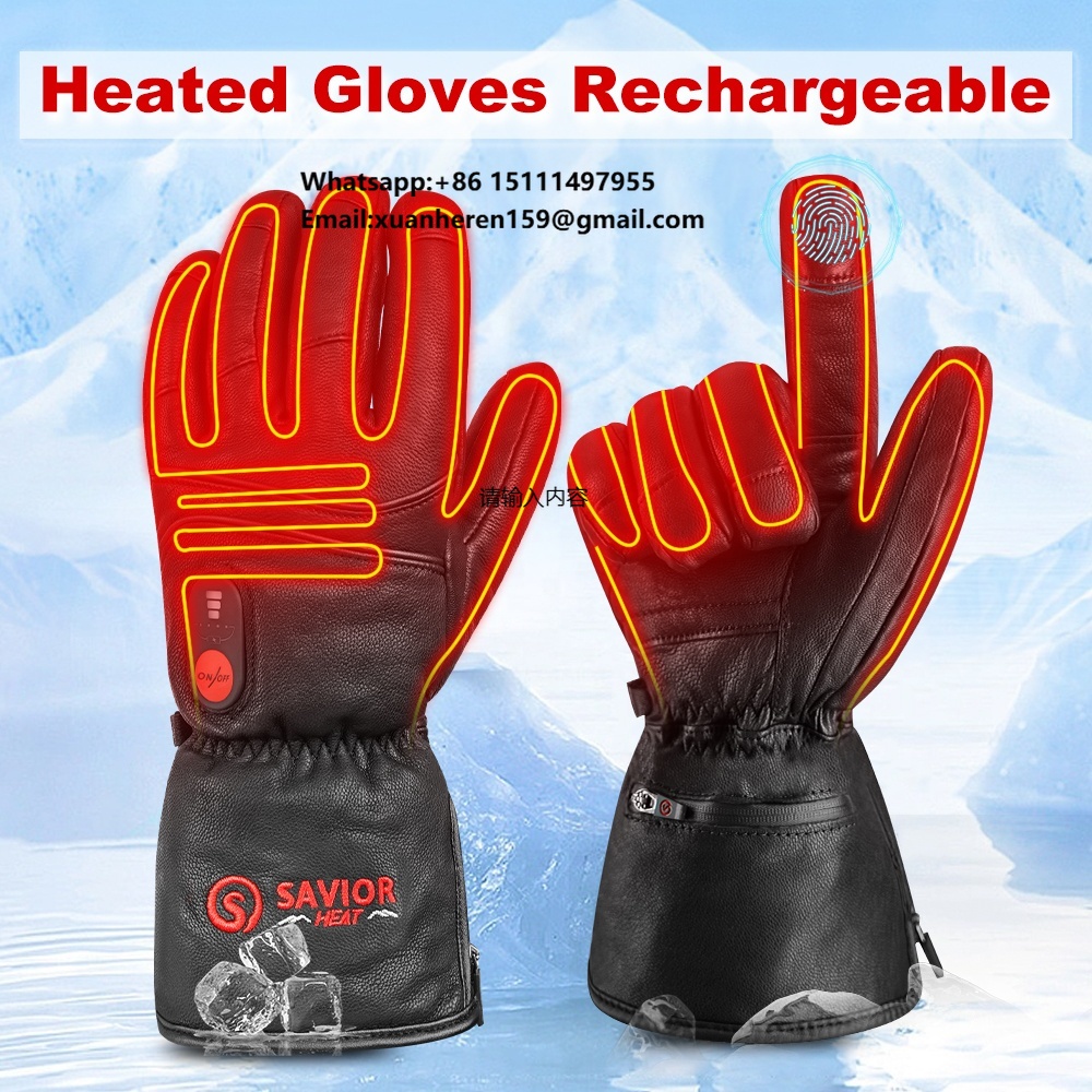 Hand Warmer Electric - Кожаные перчатки с подогревом для мужчин