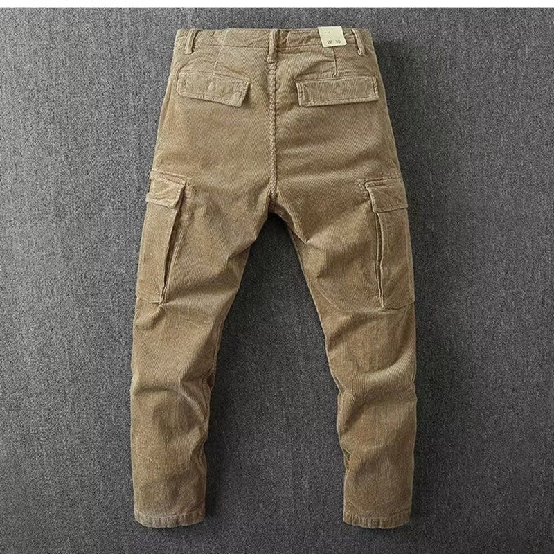 Corduroy Pant Warm - Весенне-осенние новые модные однотонные толстые теплые