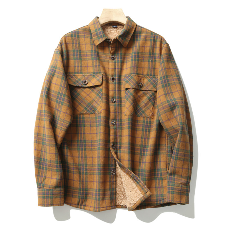 Flannel Shirt Lined - Мужские фланелевые рубашки в клетку, куртка
