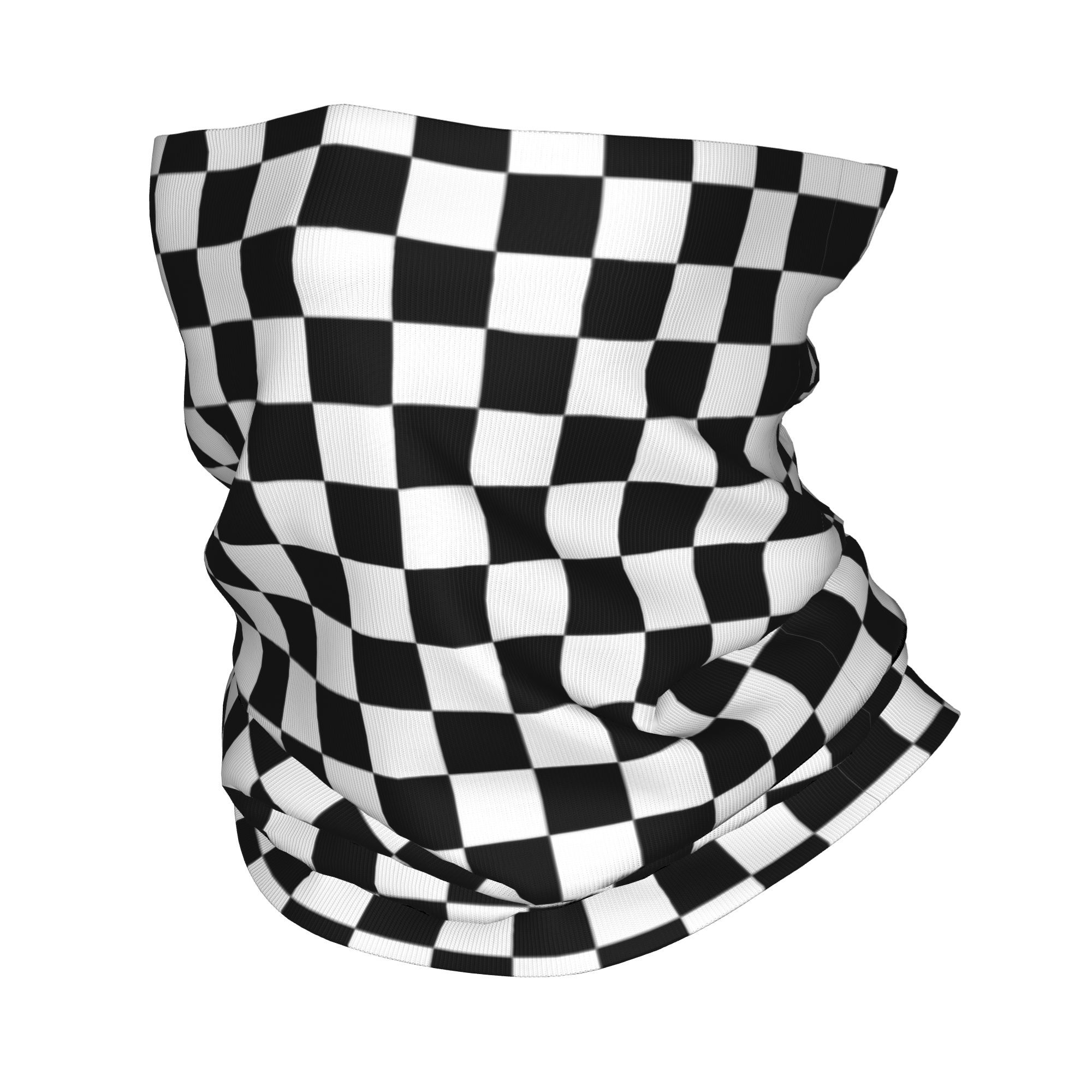 Neck Gaiter Fleece - Ветрозащитный зимний шарф-бандана в клетку для