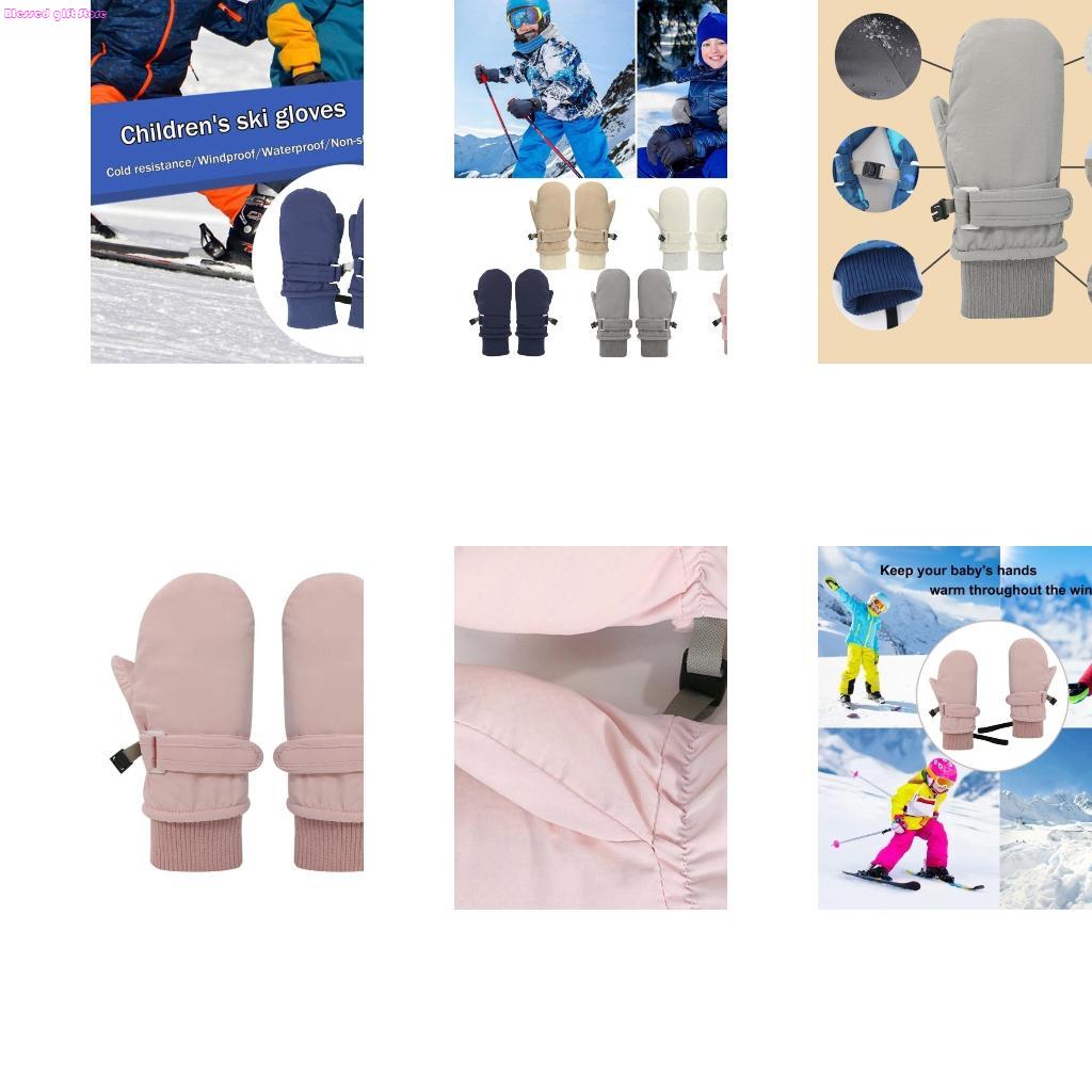 Snow Glove Insulated - D0JC Стильные водонепроницаемые лыжные перчатки Детские