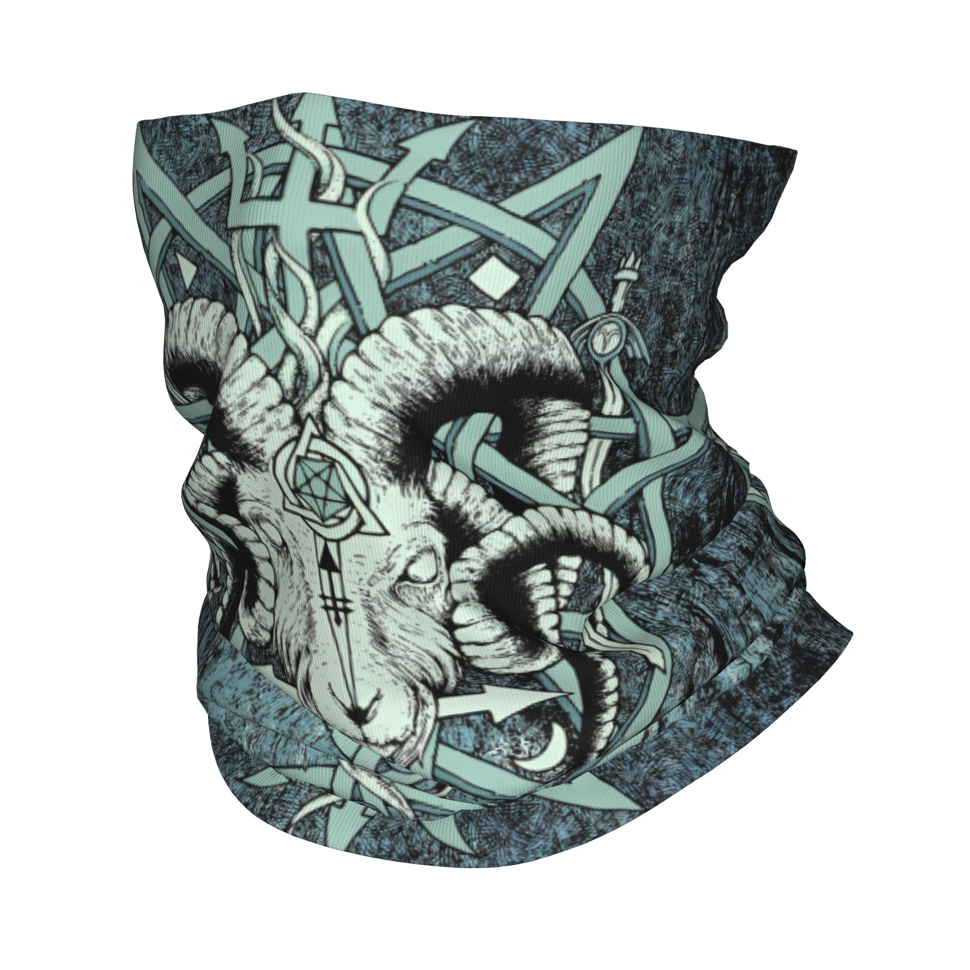 Neck Gaiter Fleece - Шабатическая коза Бафомет на заказ, сатанинская