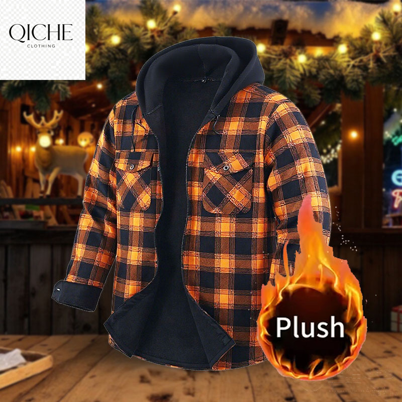 Flannel Shirt Lined - Фланелевая рубашка QICHE с флисовой подкладкой,