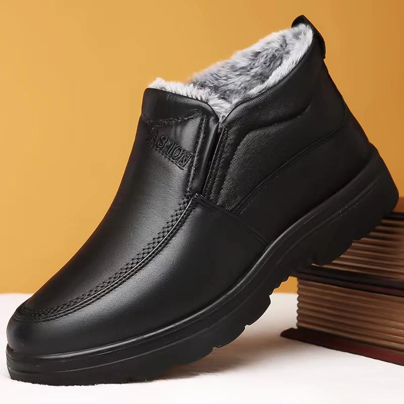Waterproof Winter Boot - Зимние мужские ботильоны, плюшевая теплая противоскользящая