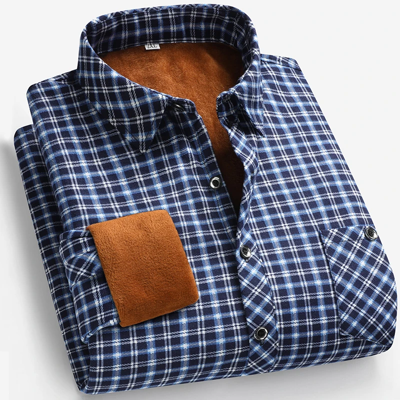 Flannel Shirt Lined - Мужская флисовая рубашка с длинным рукавом