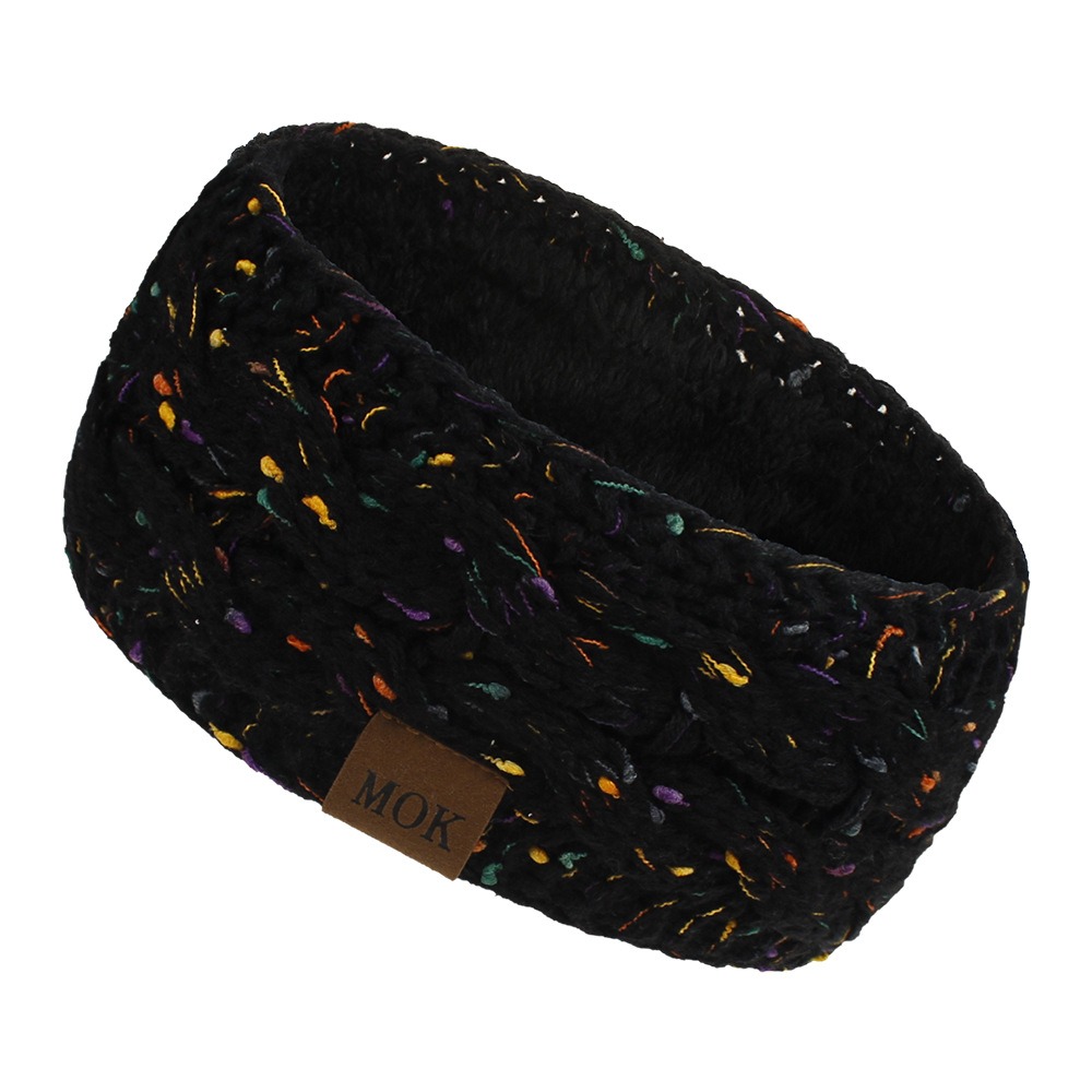 Fleece Ear Warmer Band - Модная уютная женская вязаная крючком повязка