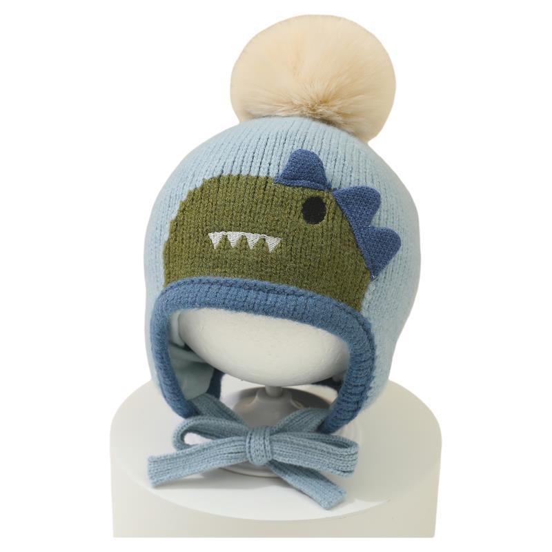 Knit Beanie Hat Warm - Милая вязаная шапка-бини с помпоном и