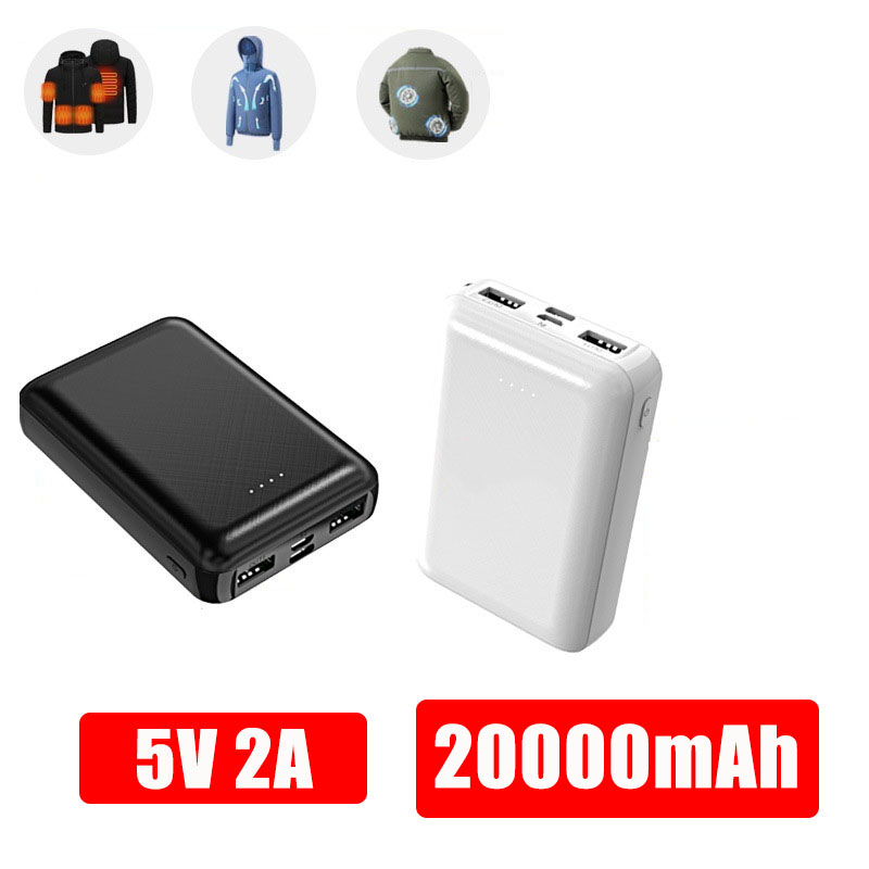 Heated Vest Battery - Мини-Power Bank 20000 мАч, 5 В,