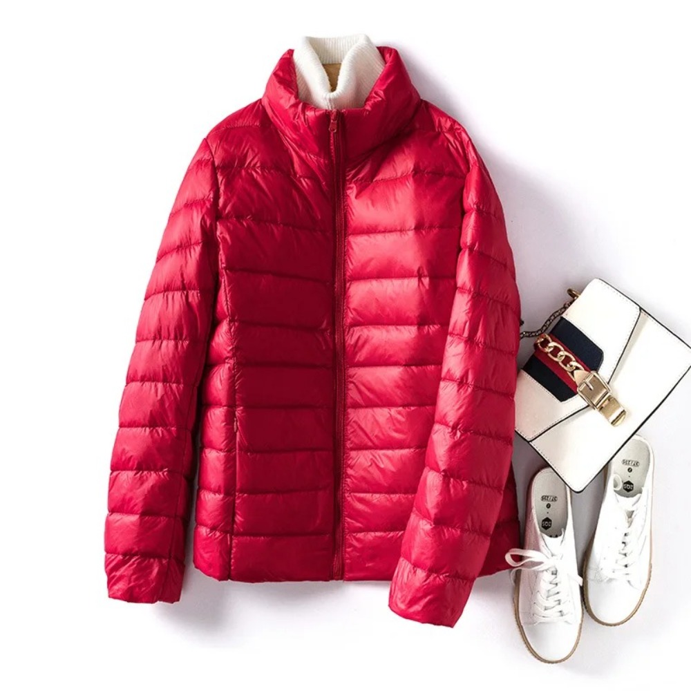 Down Jacket Packable - Сверхлегкий компактный весенний пуховик, женский короткий