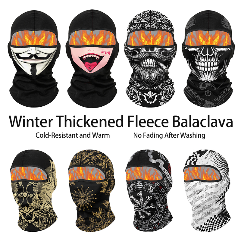 Balaclava Ski Mask - Зимняя теплая бархатная Балаклава, мотоциклетный морозостойкий