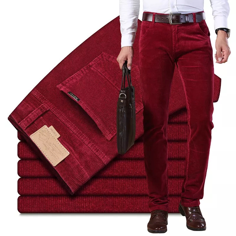 Corduroy Pant Warm - Осенне-зимние мужские плотные теплые вельветовые брюки,