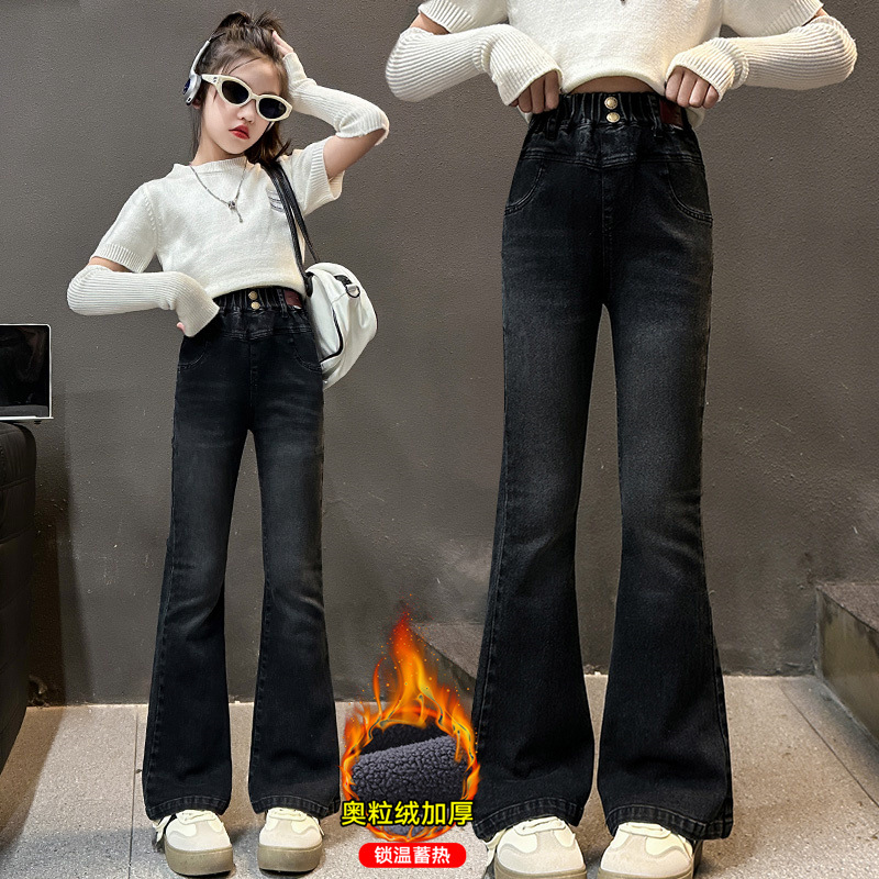 Corduroy Pant Warm - Повседневные детские зимние джинсы-клеш на вельветовой