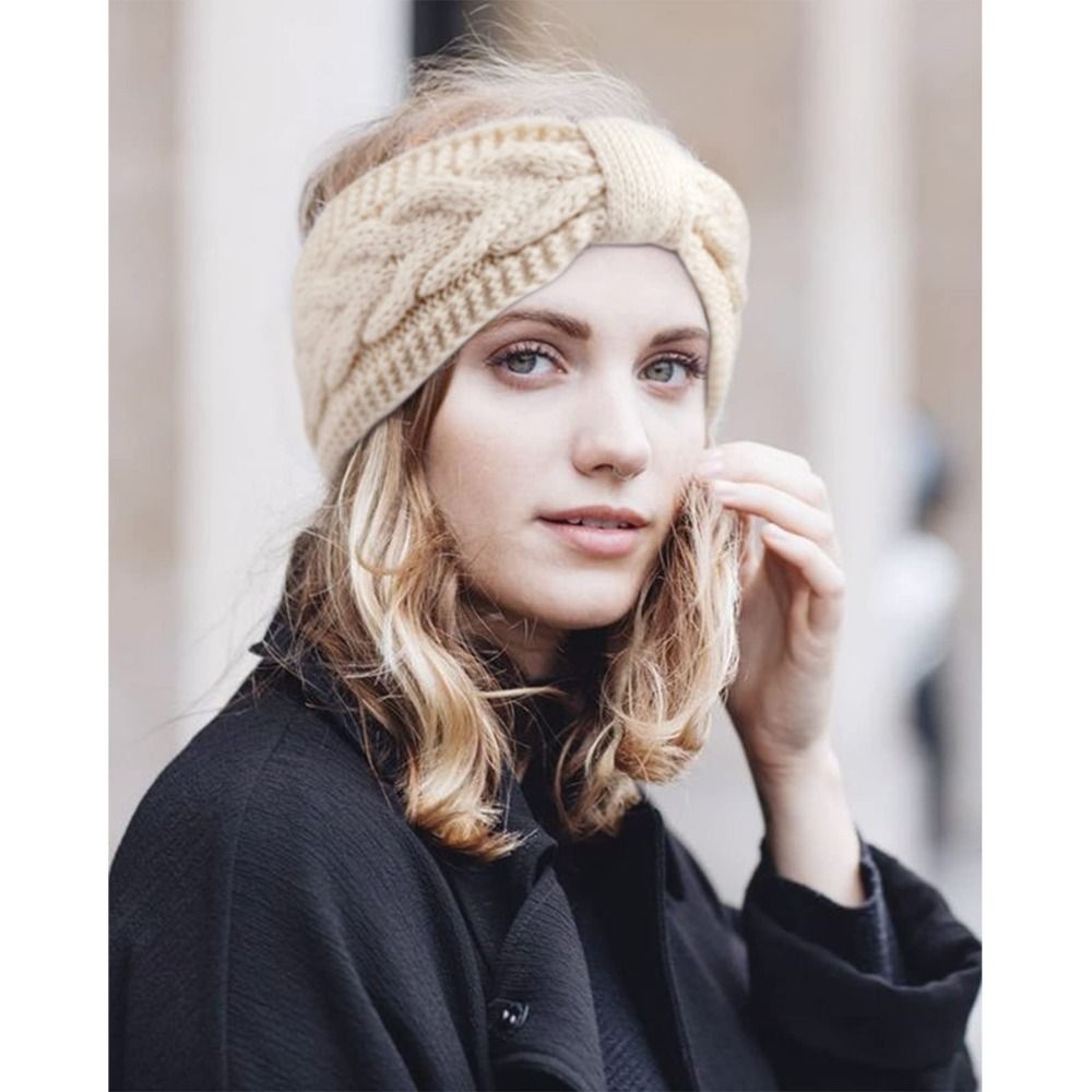 Winter Headband Fleece - Зимние вязаные женские повязки на голову,