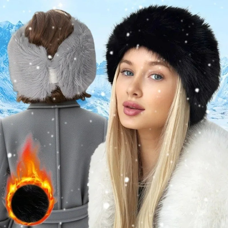 Широкая меховая повязка на гол – обзор и цена Fleece Ear Warmer Band
