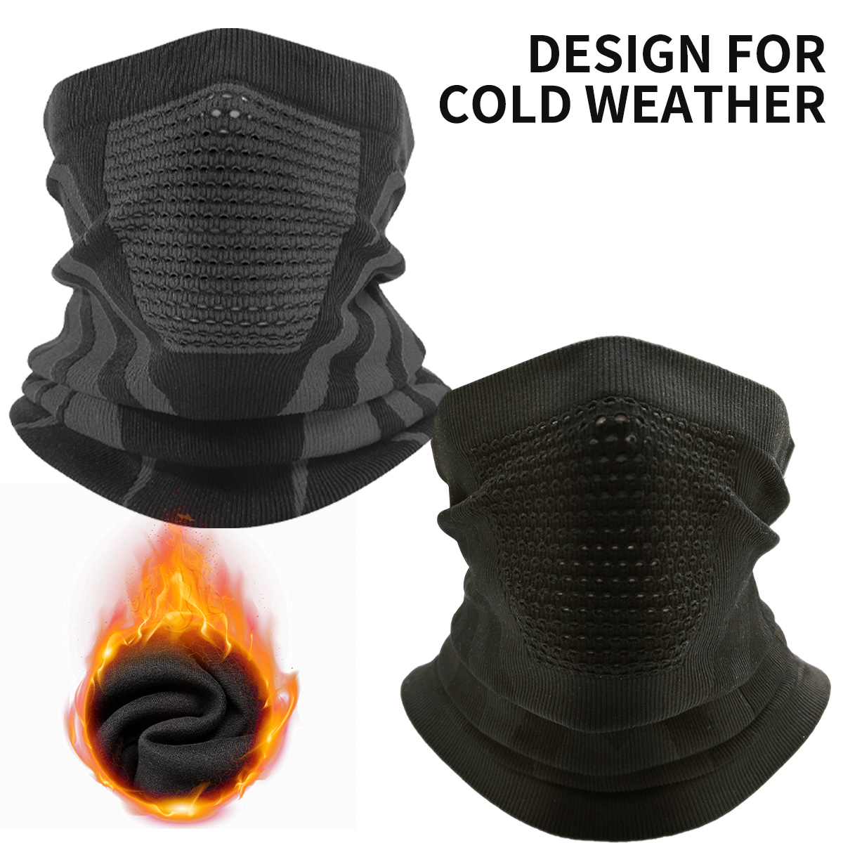 Зимняя грелка для шеи, теплая  – обзор и цена Neck Gaiter Fleece
