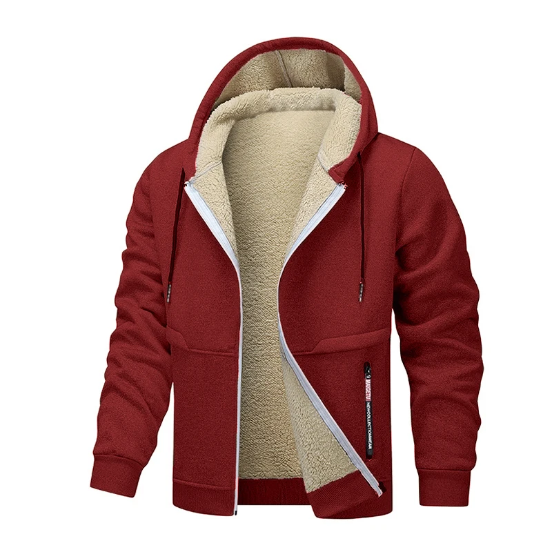 Мужская повседневная флисовая  – обзор и цена Sherpa Hoodie Fleece