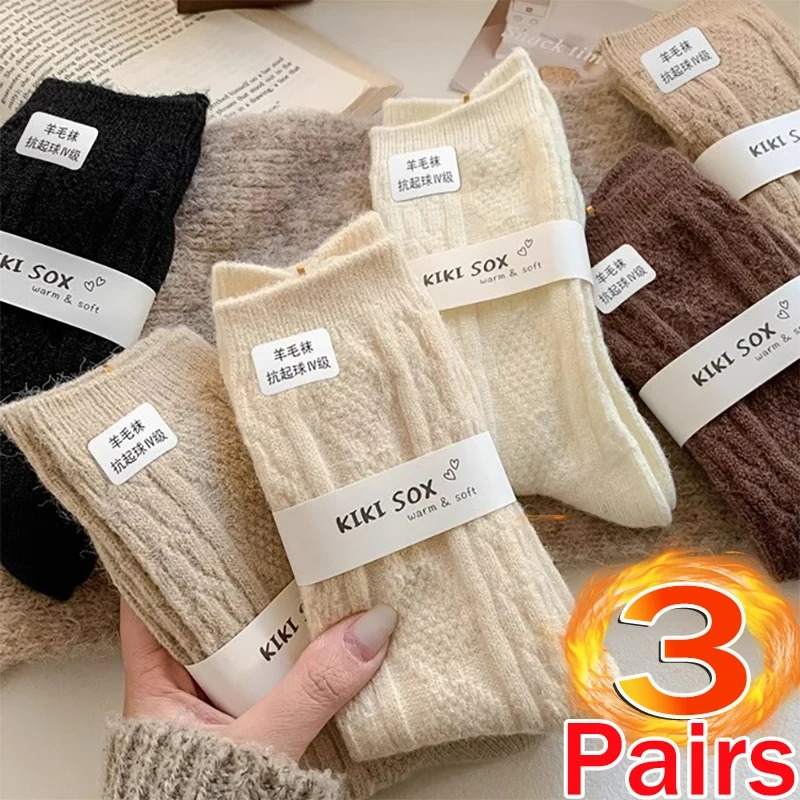 3 пары кашемировых шерстяных н – обзор и цена Thermal Sock Wool