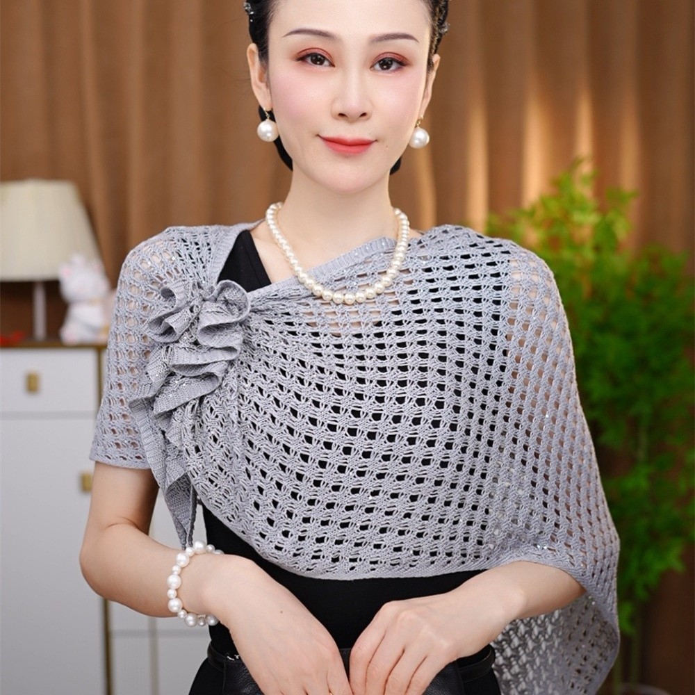Блестящий ажурный кардиган с з – обзор и цена Shawl Wrap Winter