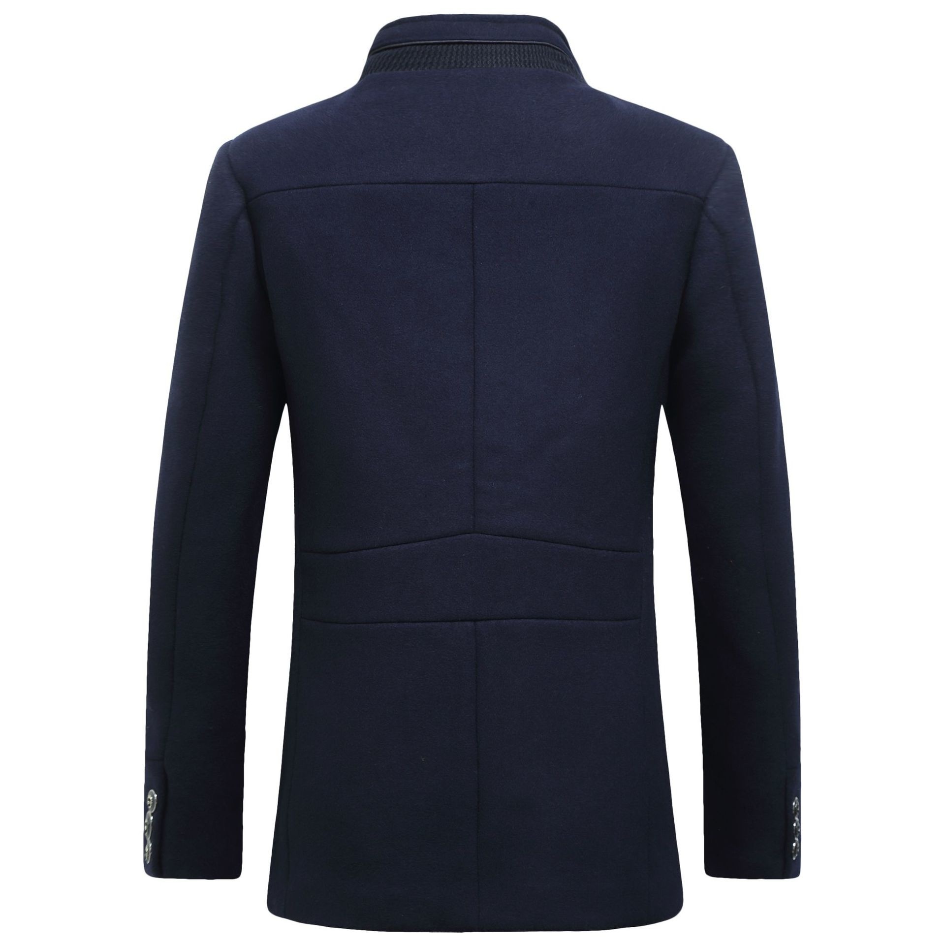 Модная мужская шерстяная куртк – обзор и цена Wool Coat Peacoat