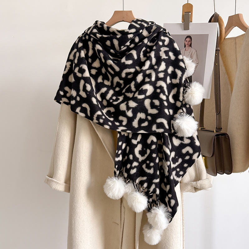 Новые роскошные зимние леопард – обзор и цена Cashmere Pashmina Wrap