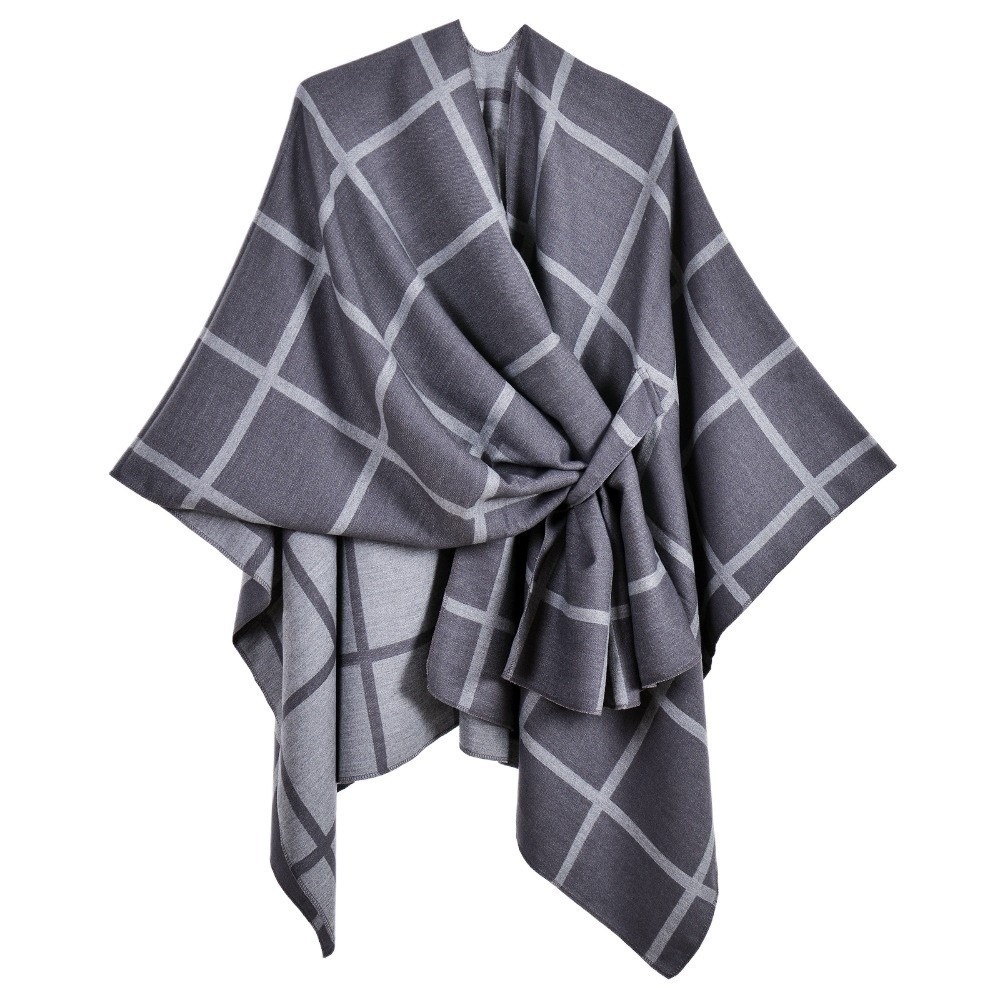 Теплое пальто в клетку, дорожн – обзор и цена Shawl Wrap Winter