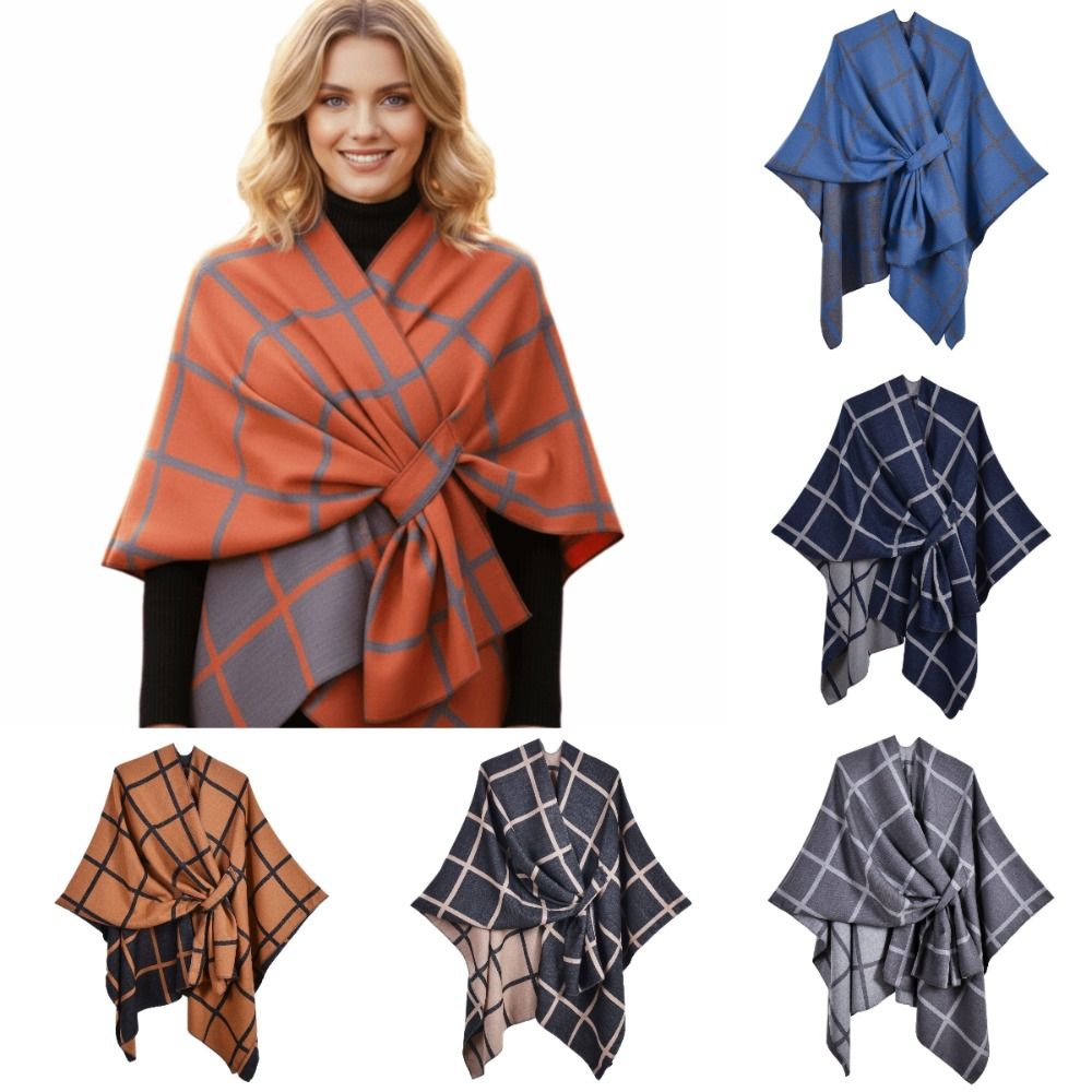 Теплое пальто в клетку, дорожн – обзор и цена Shawl Wrap Winter