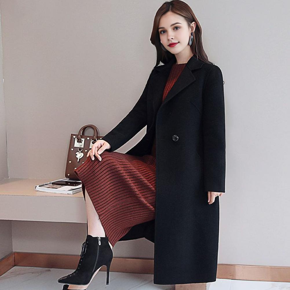 Элегантные женские шерстяные п – обзор и цена Wool Coat Peacoat
