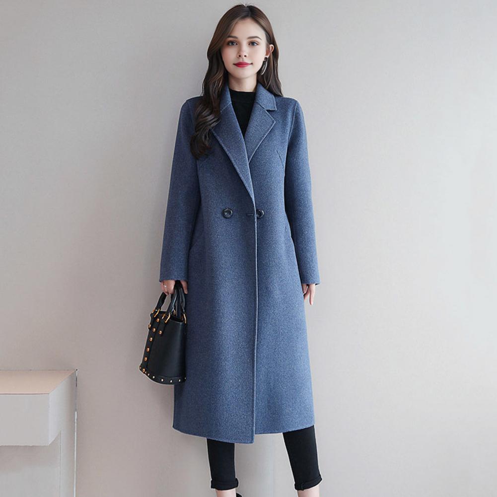 Элегантные женские шерстяные п – обзор и цена Wool Coat Peacoat