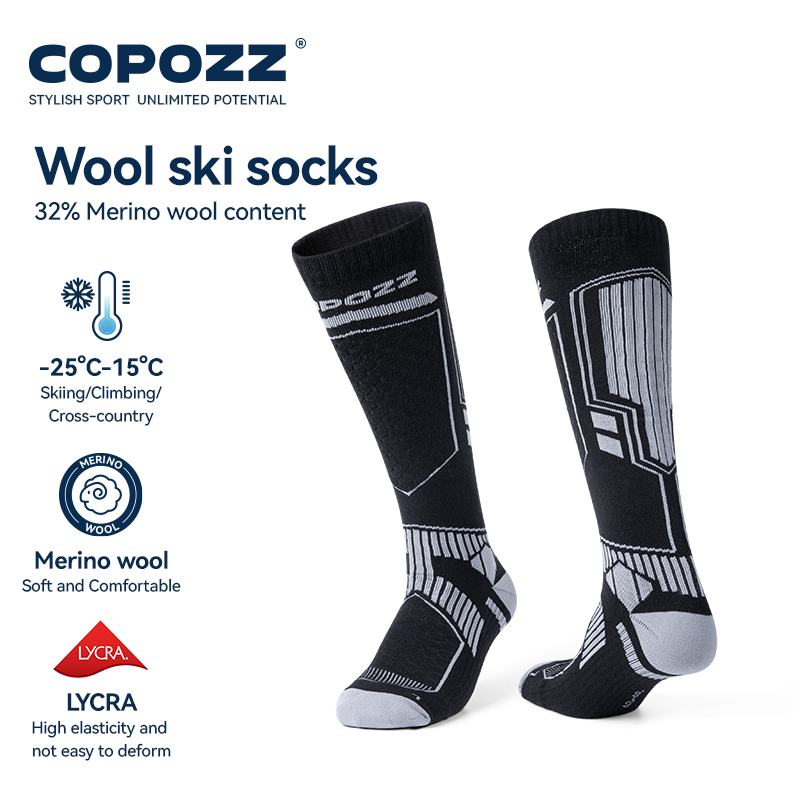 COPOZZ зимние лыжные носки из  – обзор и цена Thermal Sock Wool