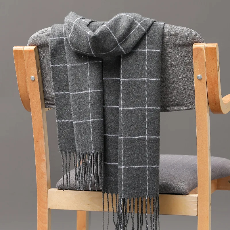 Новинка 2023, зимний мужской ш – обзор и цена Wool Scarf Men
