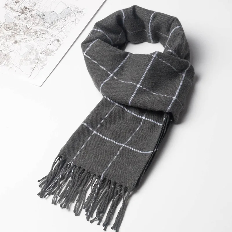 Новинка 2023, зимний мужской ш – обзор и цена Wool Scarf Men
