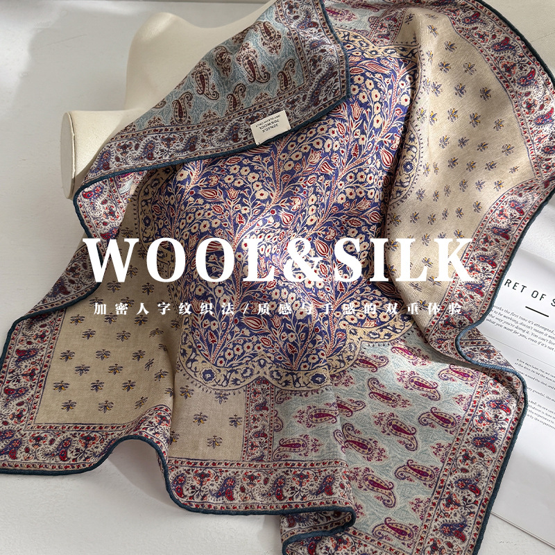 70% шерсть 30% натуральный шел – обзор и цена Wool Scarf Men