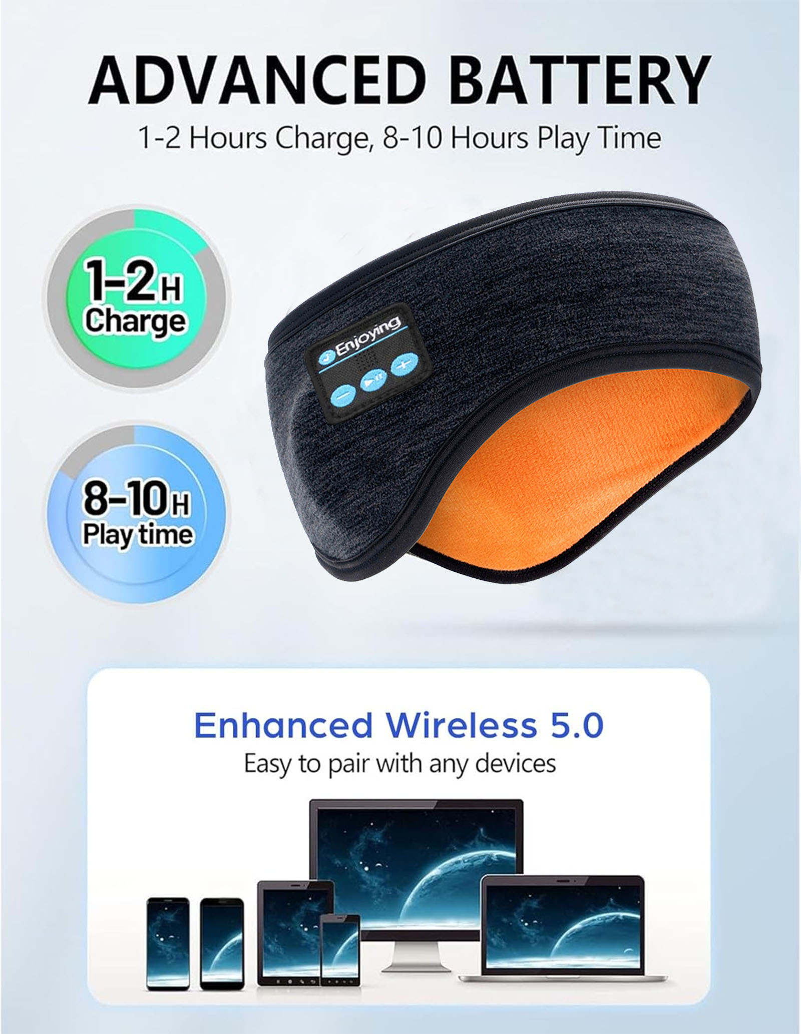 Беспроводные Bluetooth-наушник – обзор и цена Winter Headband Fleece