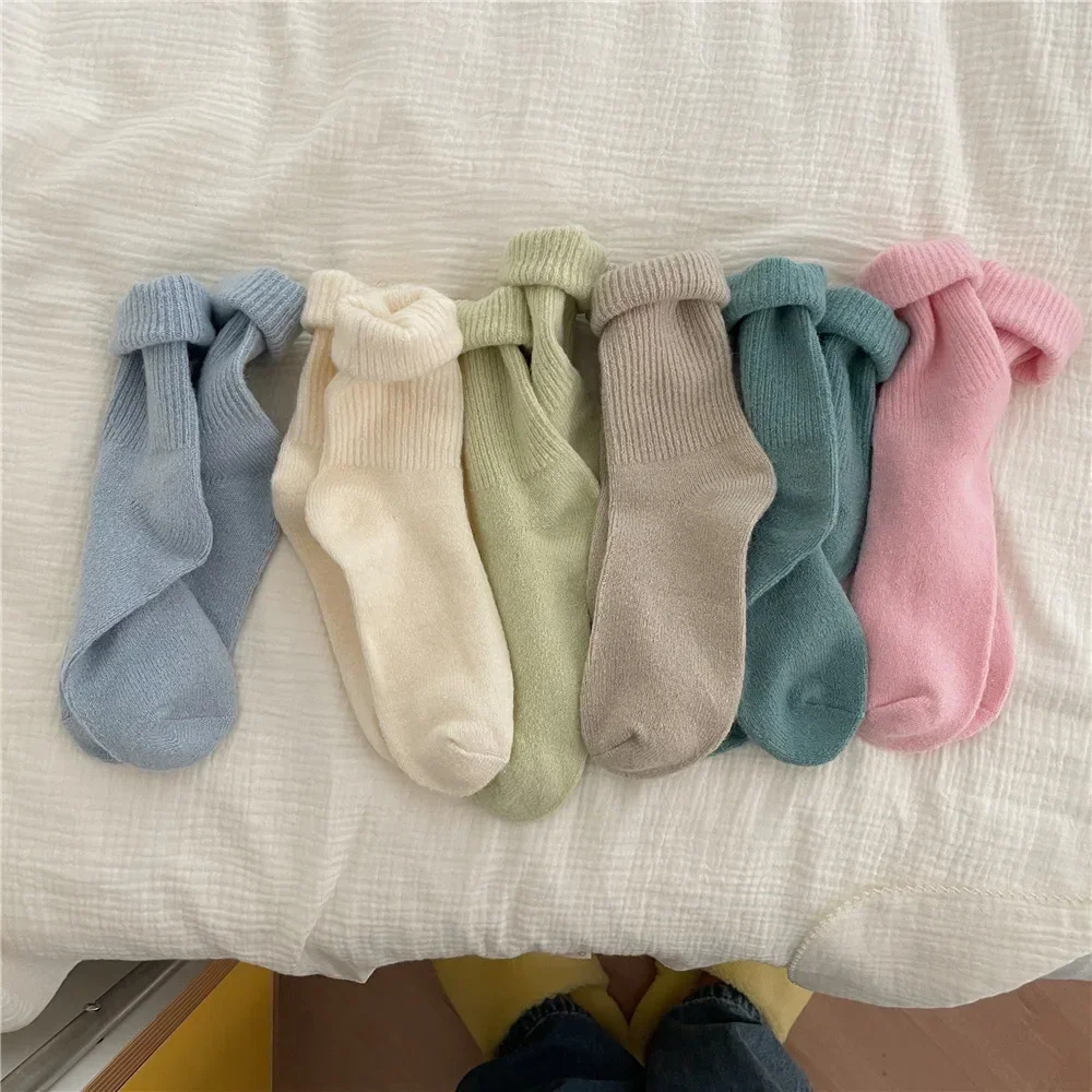 Однотонные женские зимние толс – обзор и цена Thermal Sock Wool