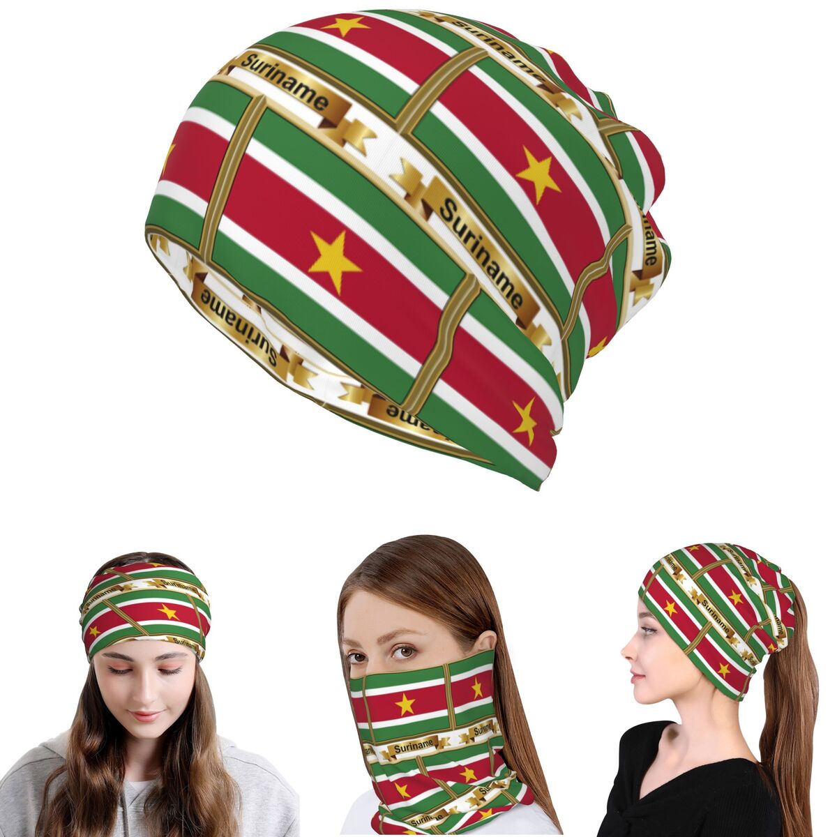 Товары с флагом Суринама (N):  – обзор и цена Knit Beanie Hat Warm