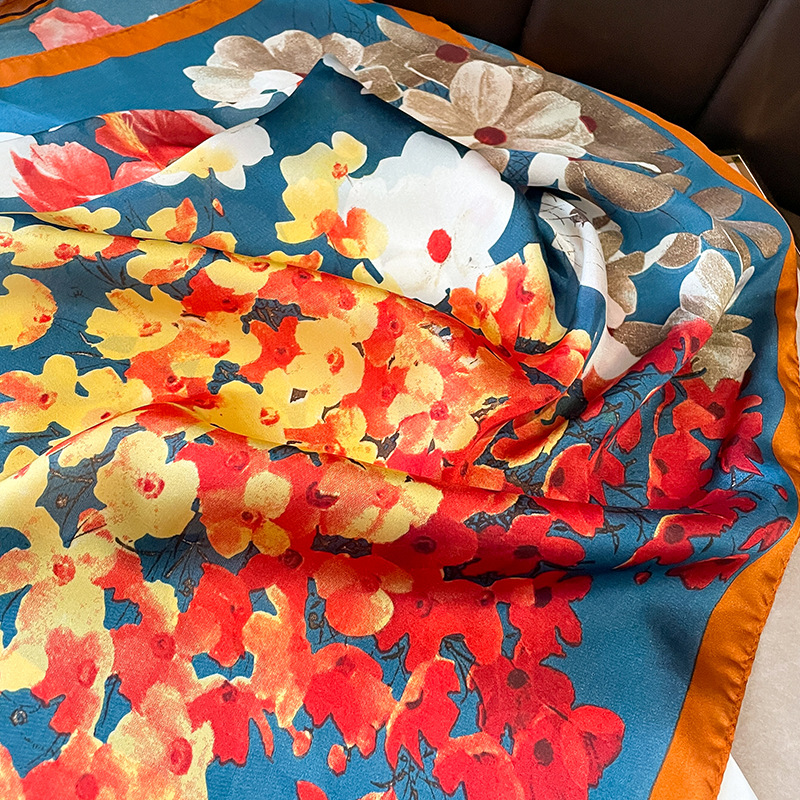 Женский шёлковый шарф, с цвето – обзор и цена Shawl Wrap Winter