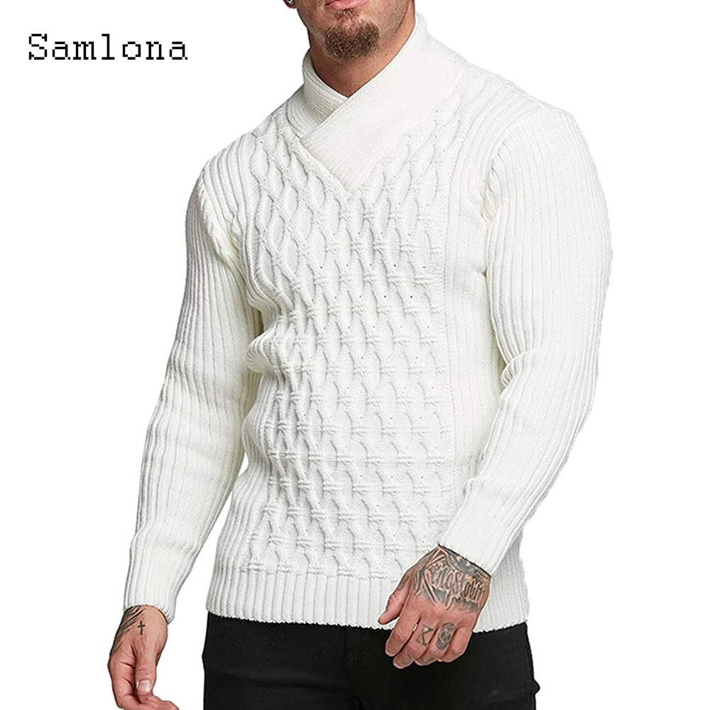 Samlona мужские осенние новые  – обзор и цена Wool Scarf Men