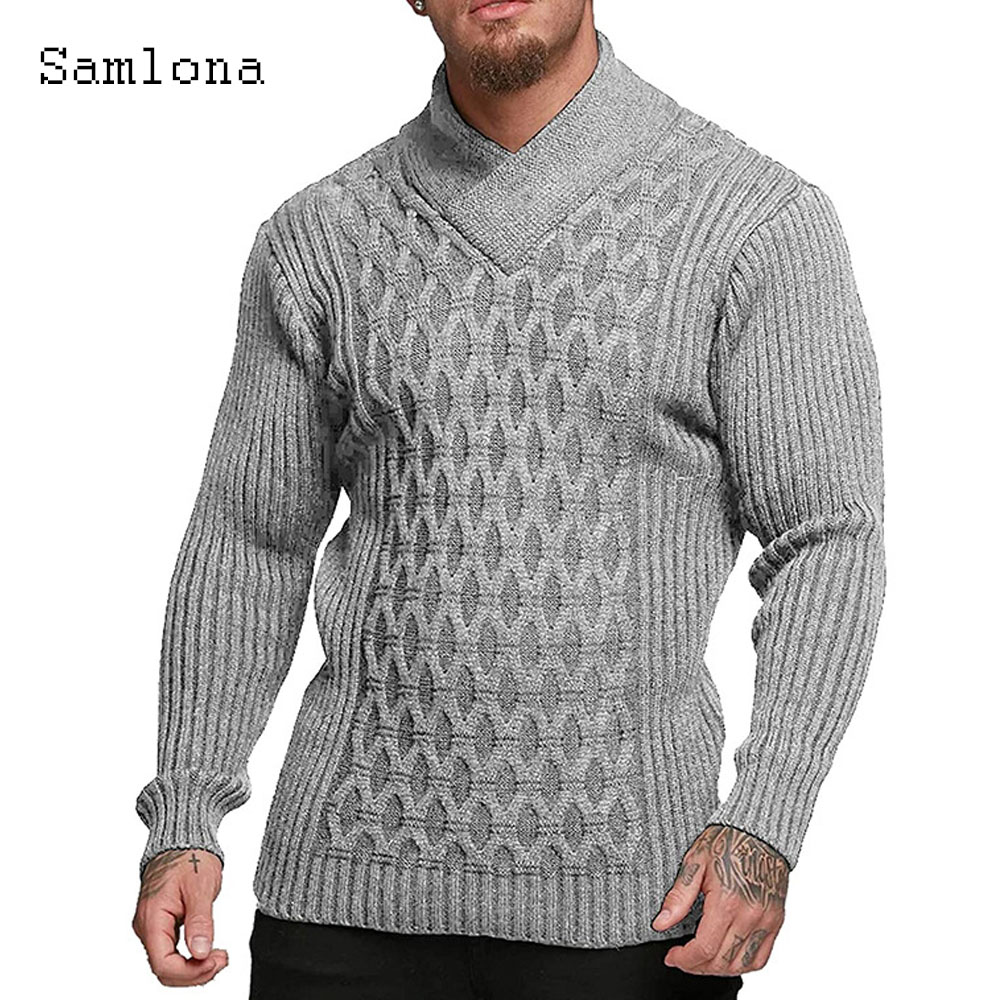 Samlona мужские осенние новые  – обзор и цена Wool Scarf Men