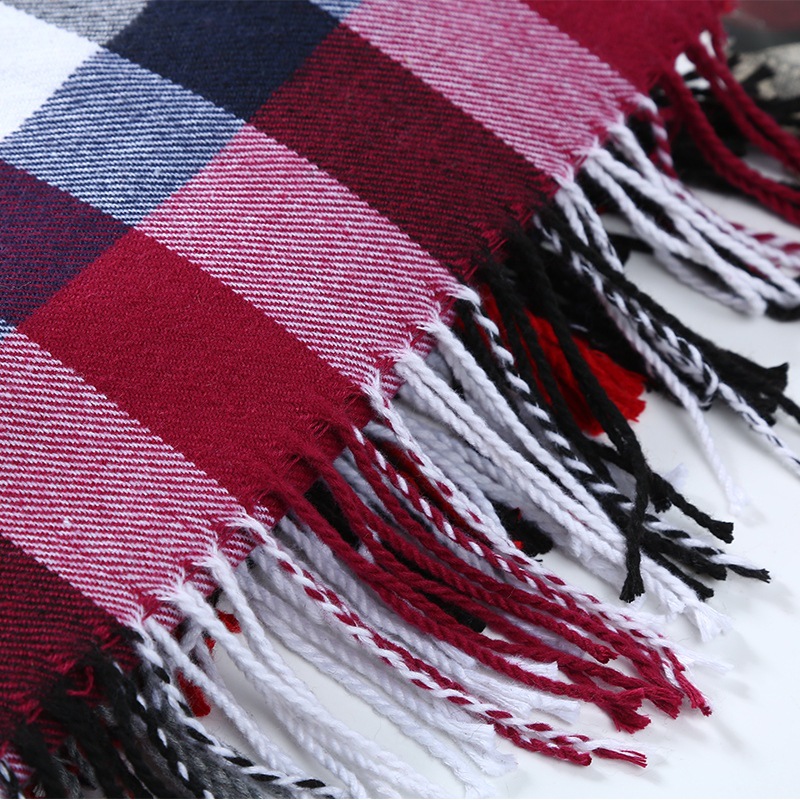Зимний мужской шарф в клетку,  – обзор и цена Wool Scarf Men