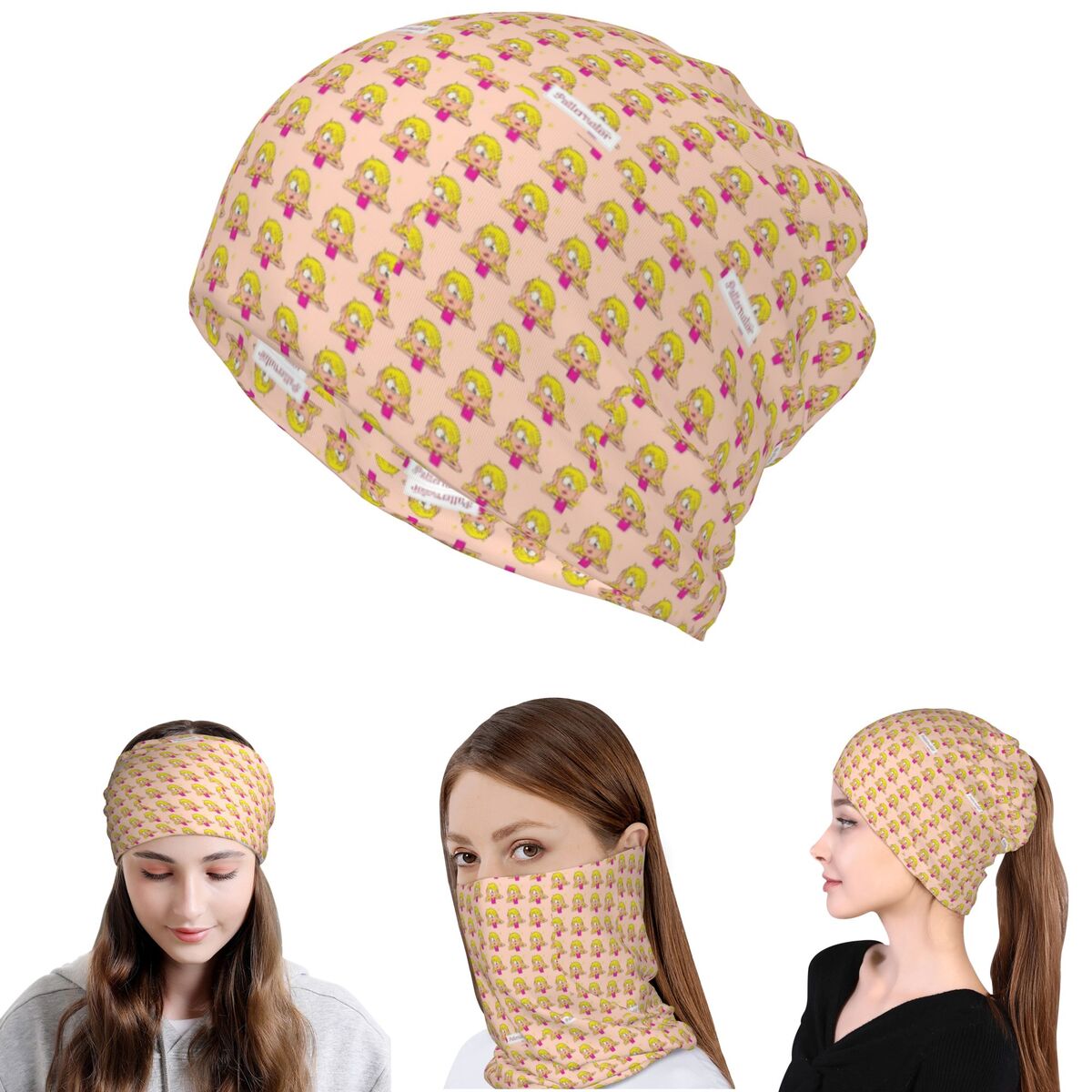 Бандана с изображением Лиззи М – обзор и цена Knit Beanie Hat Warm