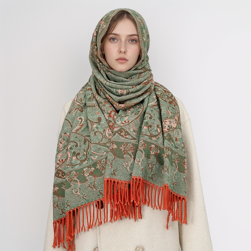 Модный женский жаккардовый шар – обзор и цена Cashmere Pashmina Wrap