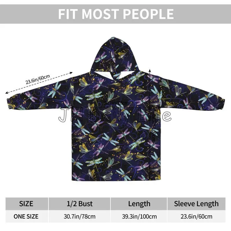 Носимое одеяло с капюшоном Dra – обзор и цена Sherpa Hoodie Fleece