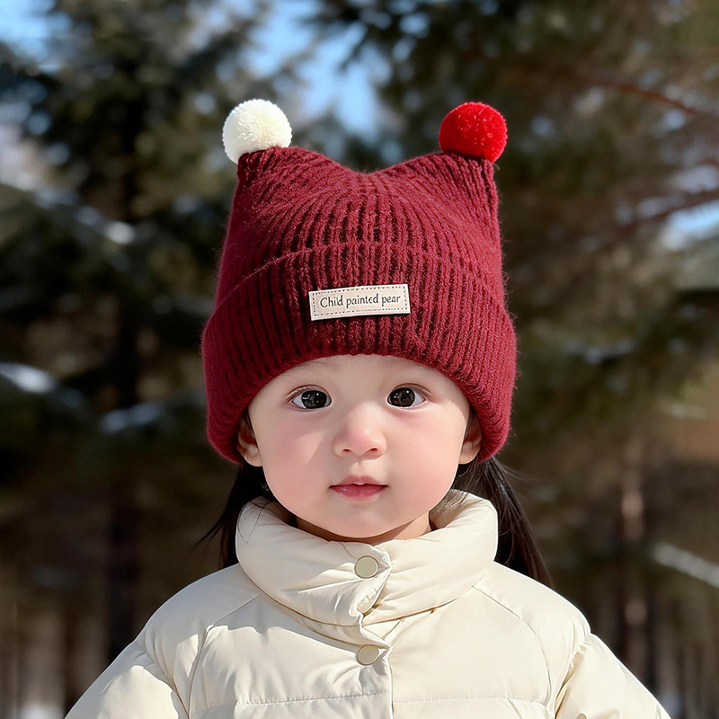 Вязаная шапка для малышей 1-4  – обзор и цена Knit Beanie Hat Warm