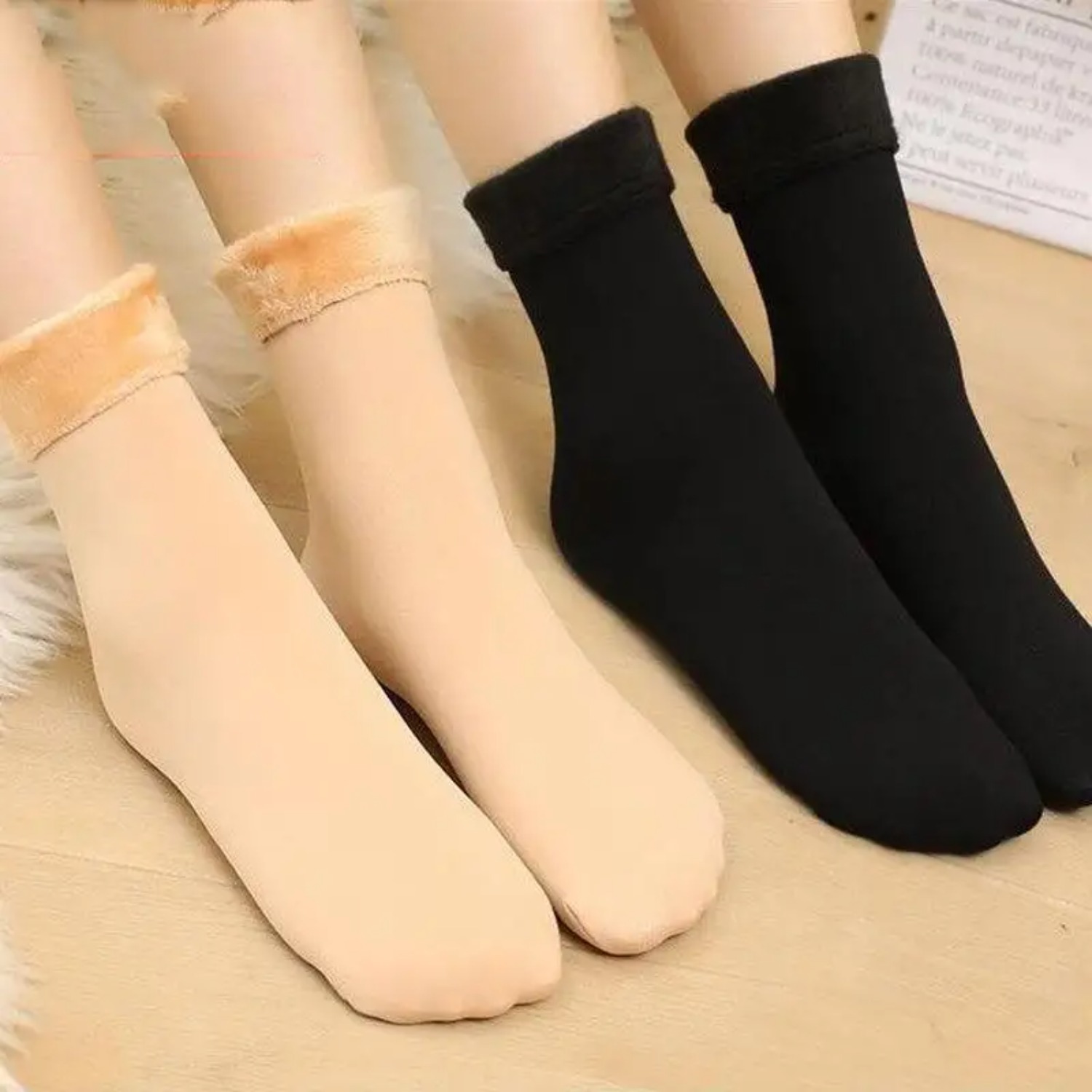 5 пар/ Зимние теплые однотонны – обзор и цена Thermal Sock Wool