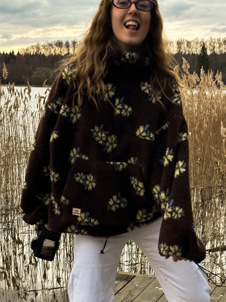 Осенне-зимние женские толстовк – обзор и цена Sherpa Hoodie Fleece