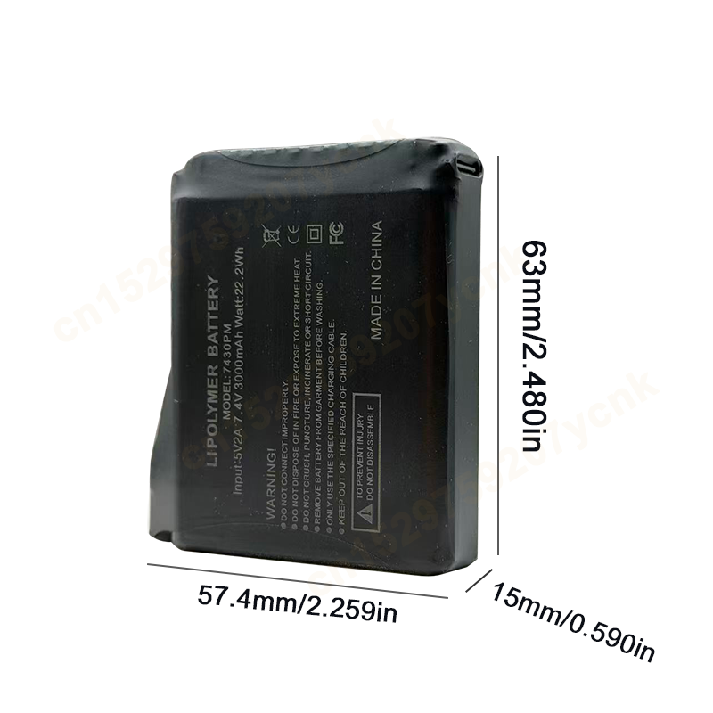 7,4 В 3000 мАч перчатки с подо – обзор и цена Heated Vest Battery